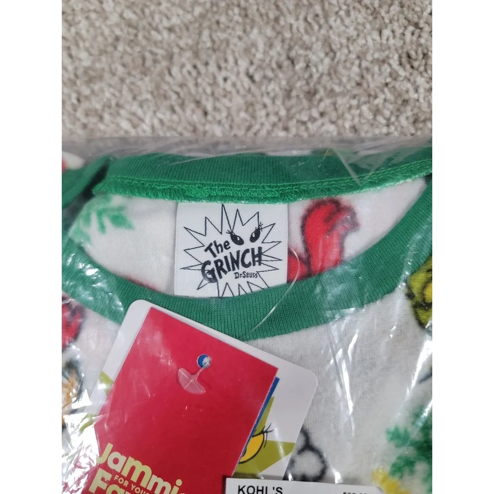 Jammies For Your Families Pajama Set How the Grinch Stole Christmas Boys Size 8